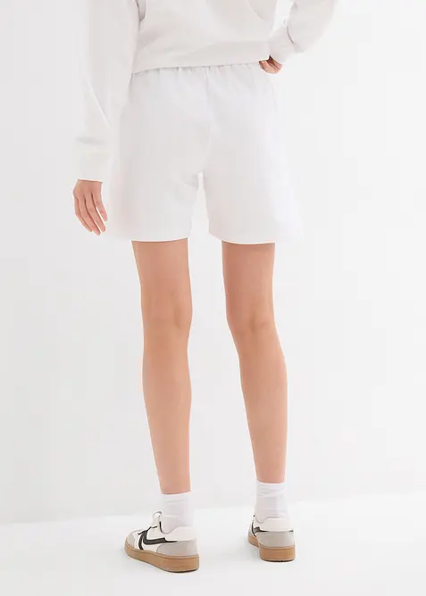 Sweat short met borduursel, bonprix