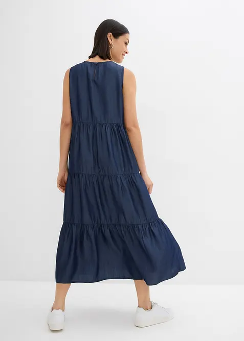 Midi jurk van gladde Lyocell, bonprix