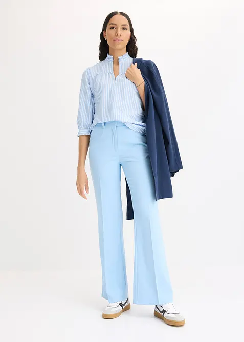 Getreepte blouse, bonprix