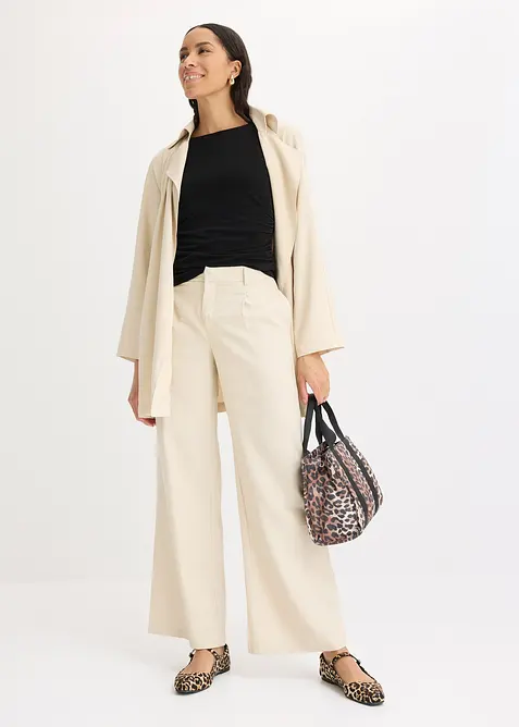 Jersey top met twist, bonprix