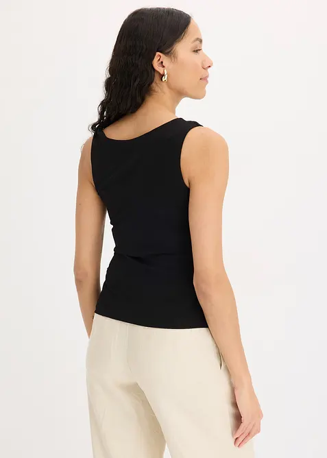 Jersey top met twist, bonprix