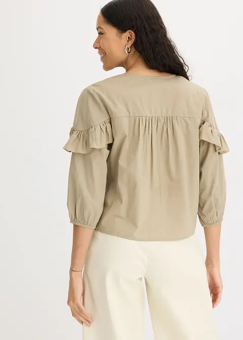 Lichte blouse met volants, bonprix