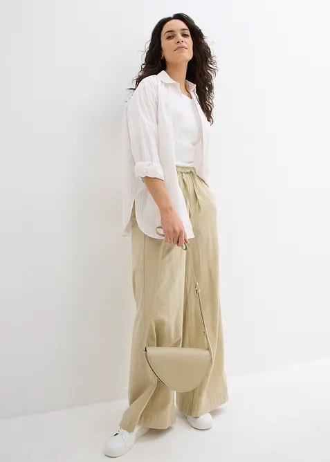 Palazzo broek van puur katoen, bonprix