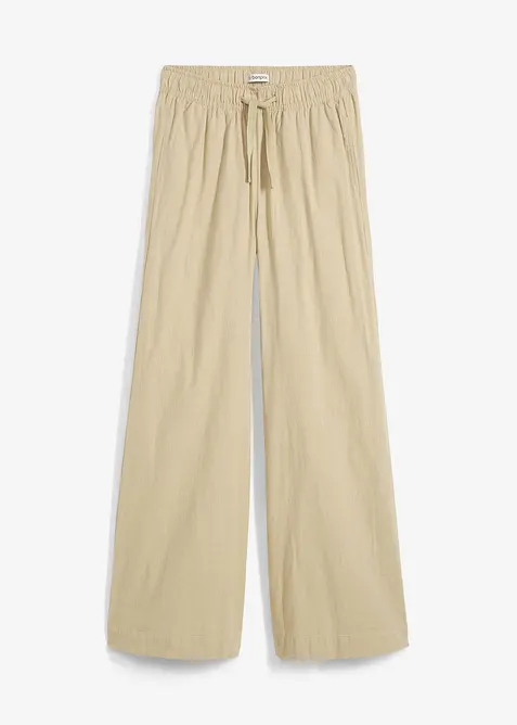 Palazzo broek van puur katoen, bonprix