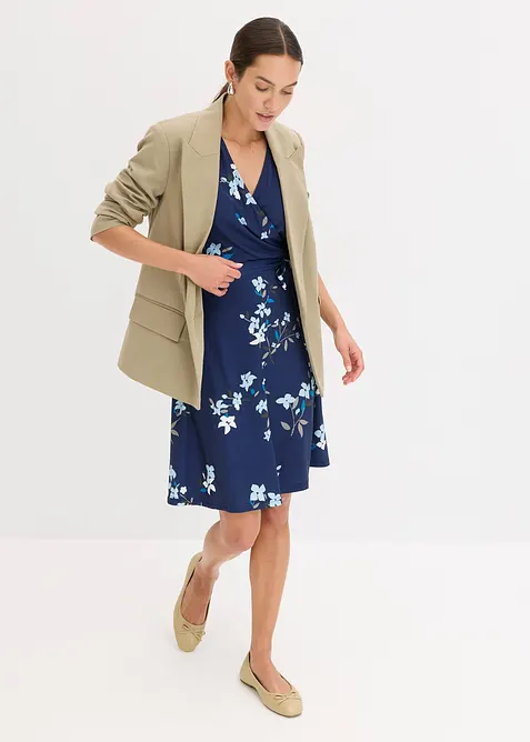 Jersey jurk in wikkellook, bonprix