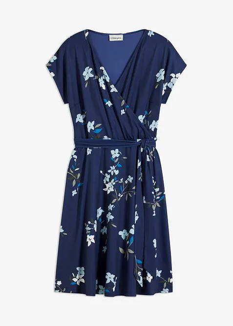 Jersey jurk in wikkellook, bonprix