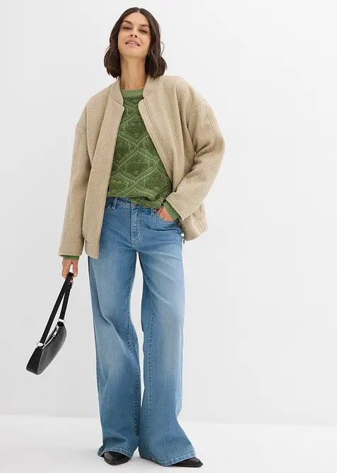 Gebreide boxy trui, bonprix