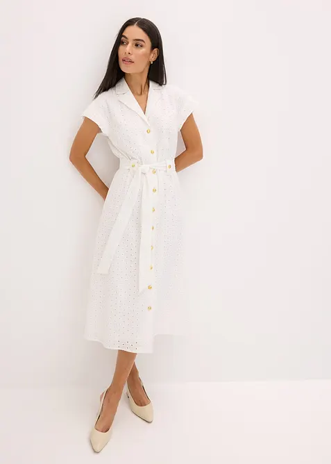 Overhemdjurk met broderie anglaise, bonprix