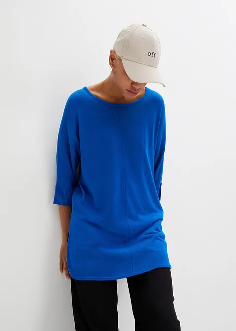 Fijnebreide trui met 3/4 mouwen, bonprix