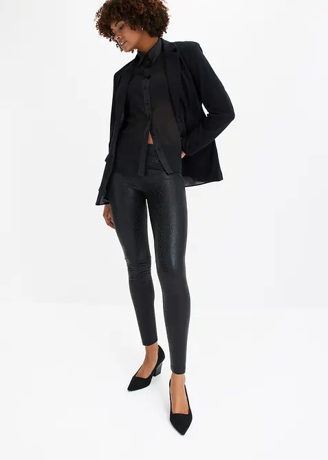 Hoogglanzende legging van imitatieleer, bonprix