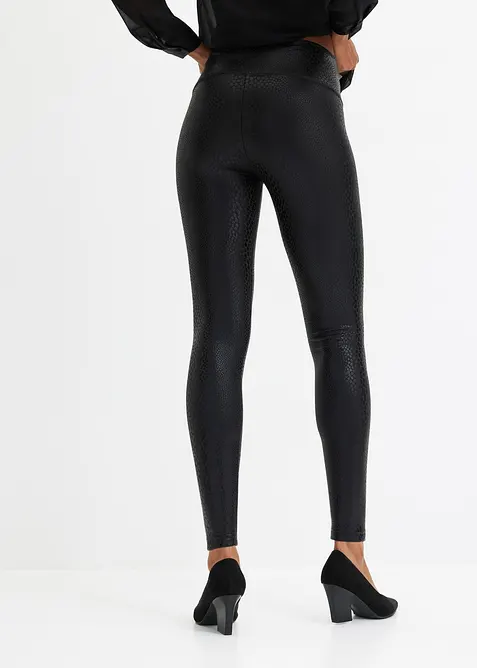 Hoogglanzende legging van imitatieleer, bonprix