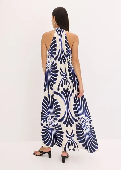 Wijde maxi jurk van vloeiende viscose, bonprix