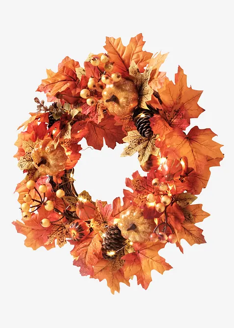 LED hangdecoratie herfstkrans, bonprix