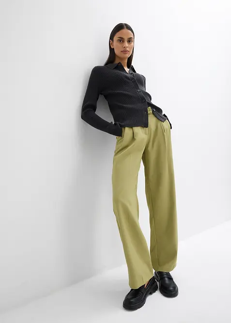 Gebreid vest van viscosemix, bonprix