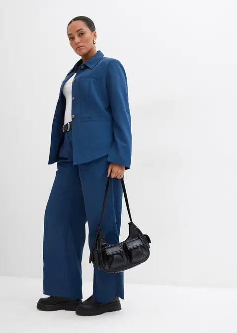 Katoenen longsleeve met ronde hals, bonprix