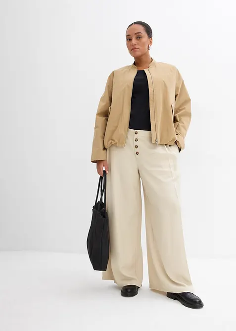 Katoenen longsleeve met ronde hals, bonprix