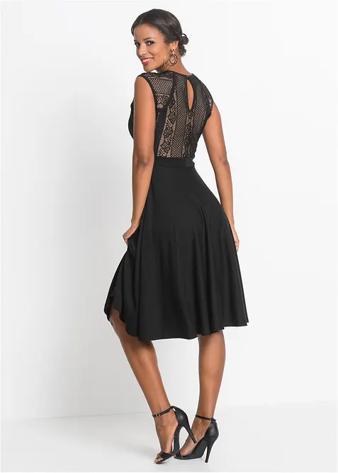 Jurk met kant, bonprix