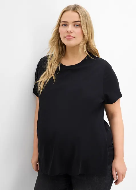 Zwangerschapsshirt / voedingsshirt (set van 2) van biologisch katoen, bonprix