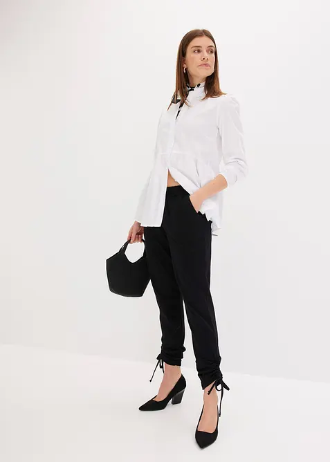 Lange blouse met plooitjes, bonprix