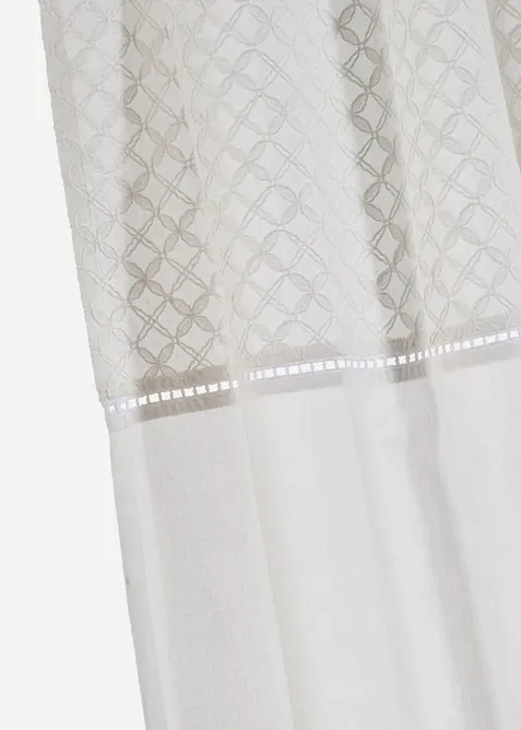 Gordijn van biologisch katoen met borduursel ( 1 stuk), bonprix