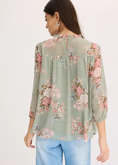 Chiffon tuniek bedrukt, bonprix