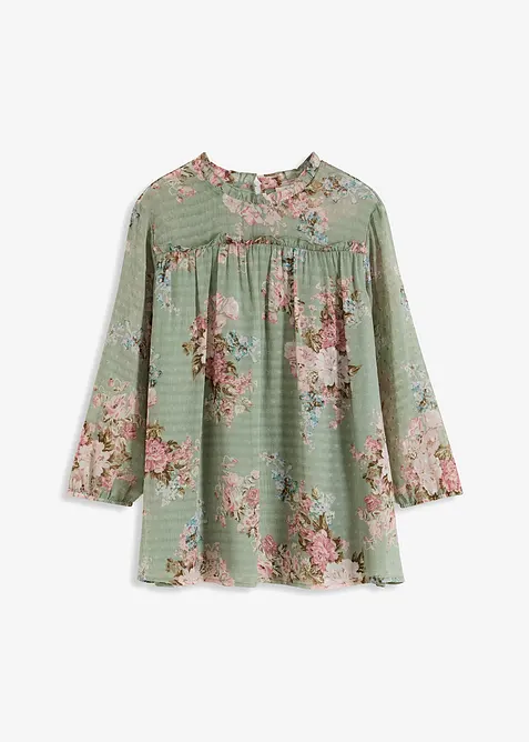 Chiffon tuniek bedrukt, bonprix