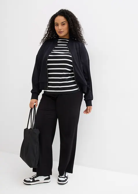 Bomber van zachte viscosemix, bonprix