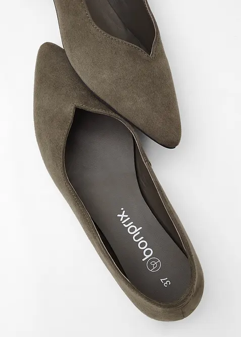 Ballerina's van leer, bonprix