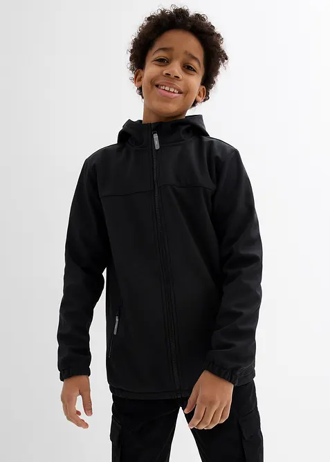 Waterafstotende softshell jas met capuchon, bonprix