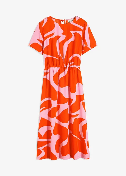 Gedessineerde midi jurk, bonprix