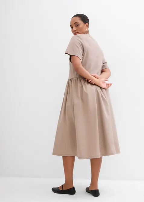 Midi-jurk van puur katoen, bonprix