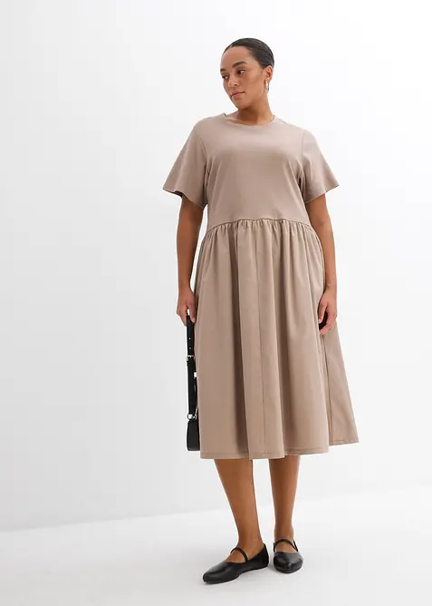 Midi-jurk van puur katoen, bonprix