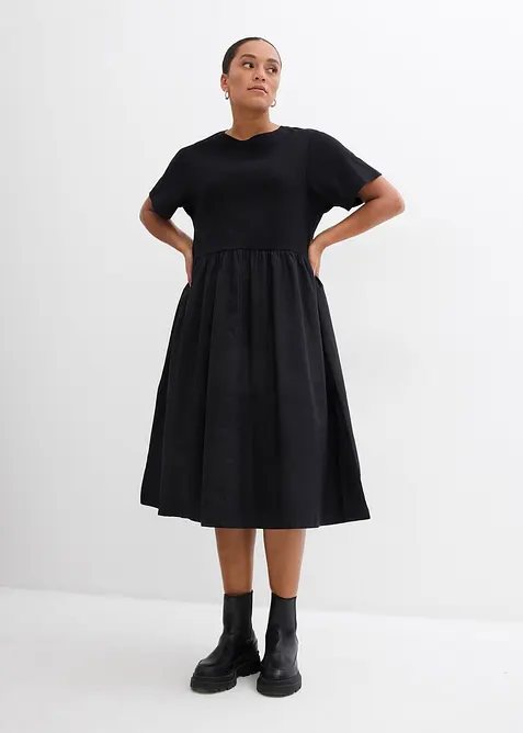 Midi-jurk van puur katoen, bonprix