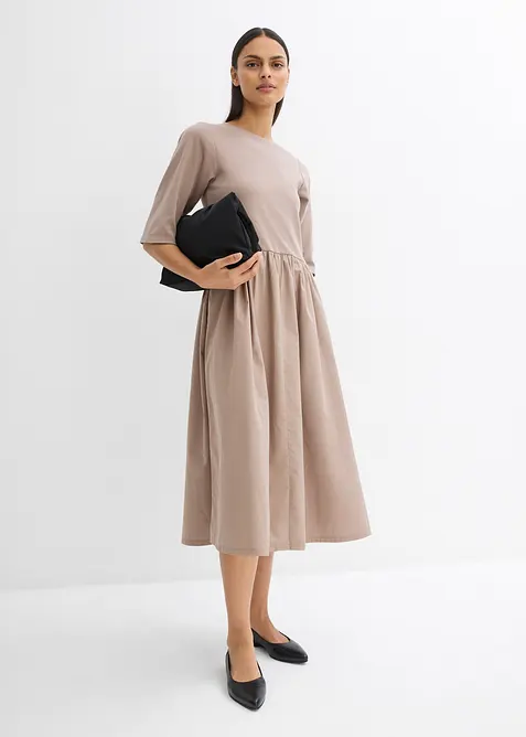 Midi-jurk van puur katoen, bonprix