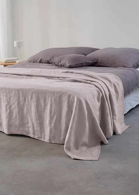 Veelzijdige linnen plaid van hooge kwaliteit, bonprix