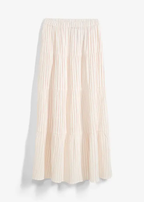 Gestreepte maxi rok van puur katoen, bonprix