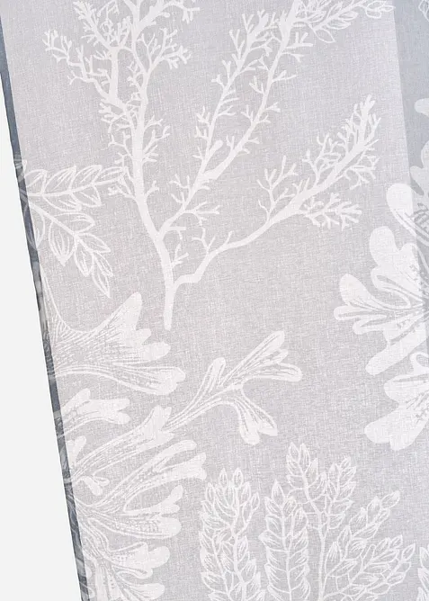 Transparant paneelgordijn met bloemenprint (1 stuk), bonprix