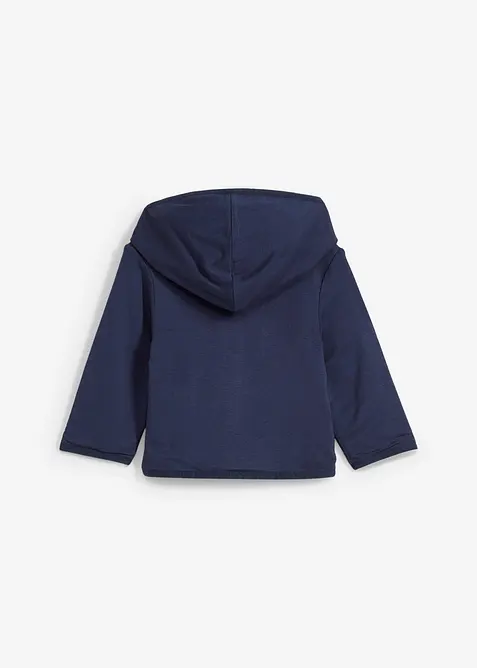 Reversible baby sweatvest met capuchon, bonprix