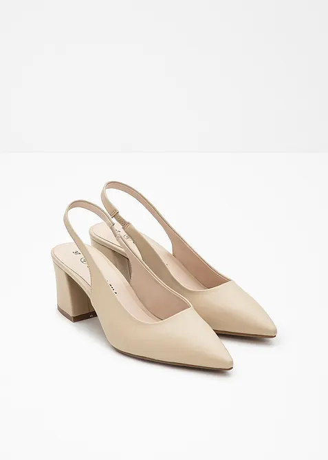 Slingpumps met blokhak, bonprix