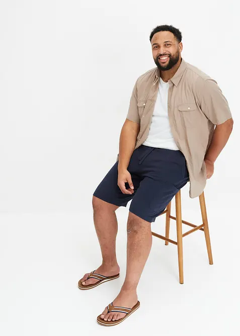 Licht overhemd met korte mouwen, bonprix