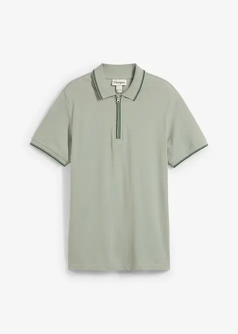 Poloshirt van katoen met ritssluiting, bonprix