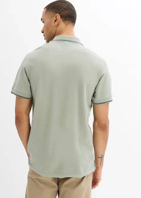 Poloshirt van katoen met ritssluiting, bonprix