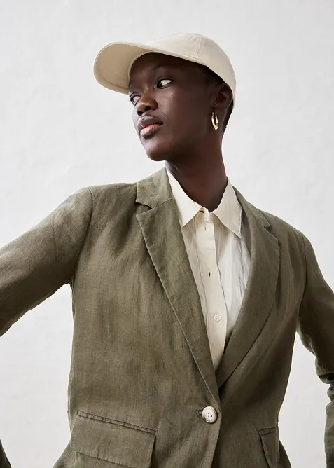Linnen blazer, bonprix