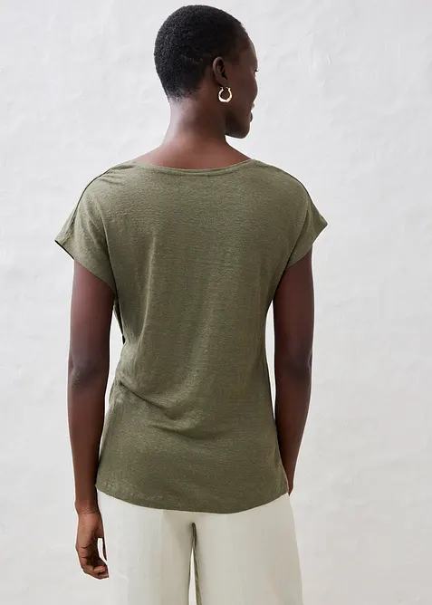 Wikkelshirt van puur linnen, bonprix