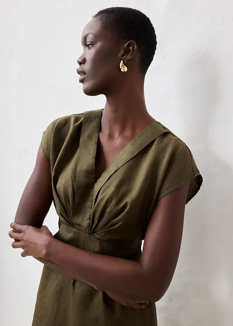 Kokerjurk van puur linnen, bonprix