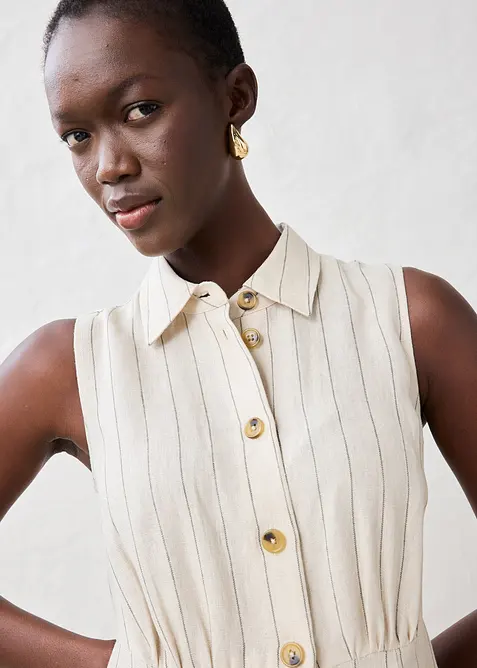 Overhemdjurk van puur linnen, bonprix