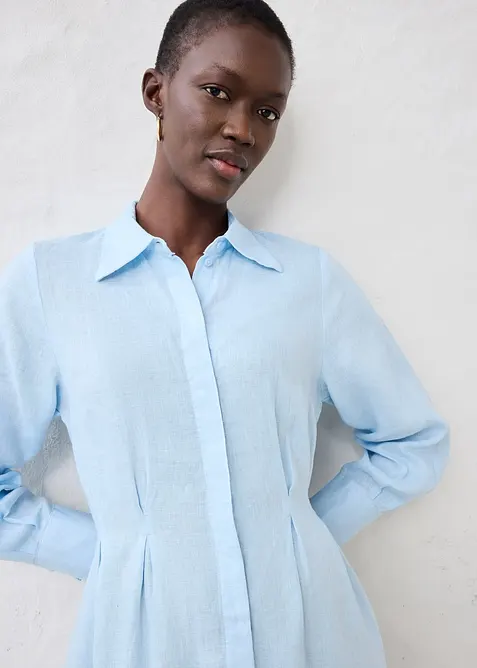 Overhemdjurk van linnen, bonprix