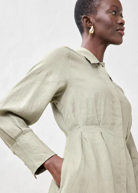 Overhemdjurk van linnen, bonprix