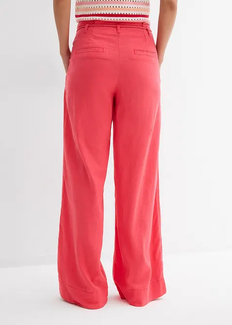 Paperbag broek van luchtige linnenmix, bonprix