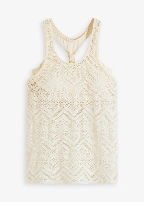 Tankini (2-dlg. set) van kant, bonprix